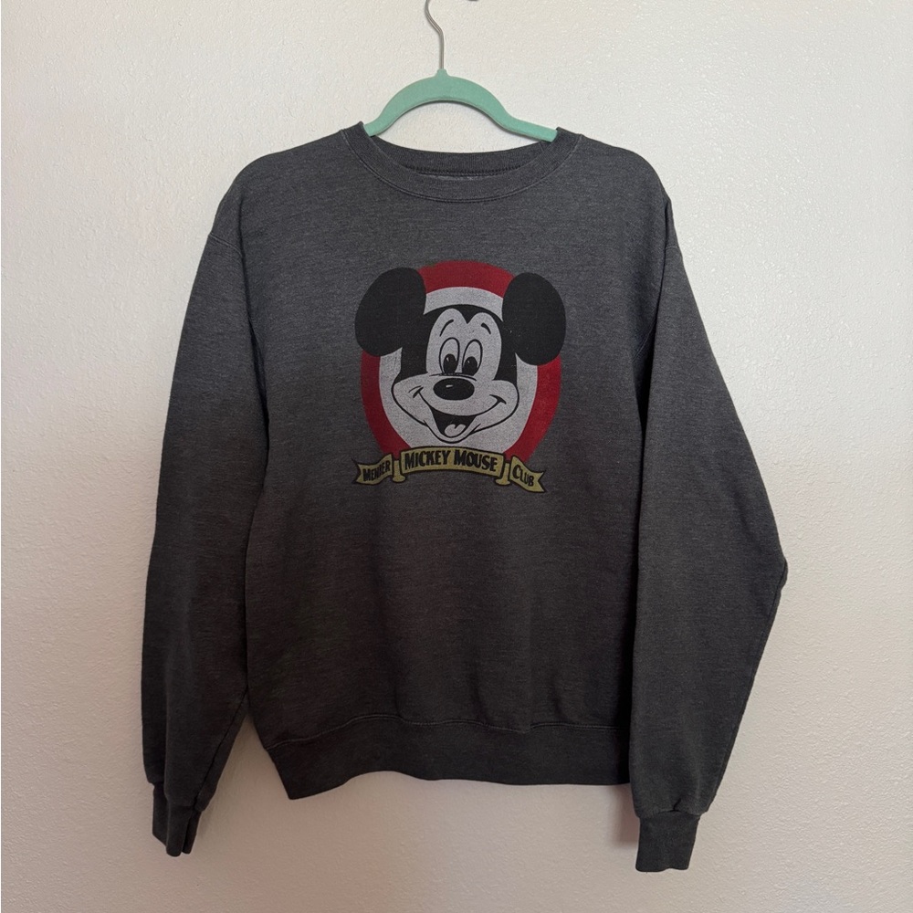 Disney Parks Mouseketeer Mickey Mouse Crewneck Sweatshirt